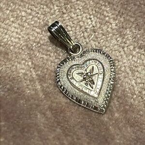 Vintage 1960’s Diamond Heart Dainty Pendant